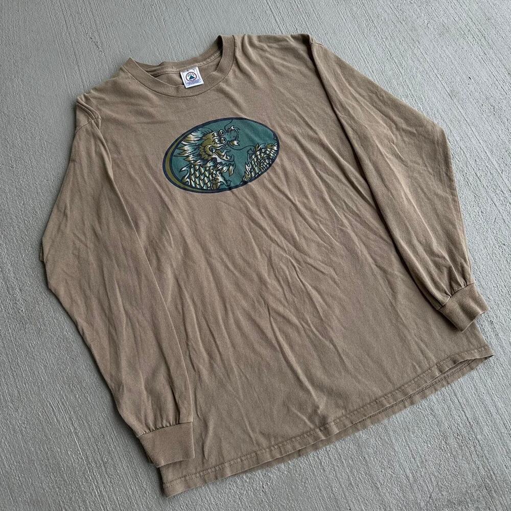 90s Vintage Dragon Graphic Grunge Style Skater Tee